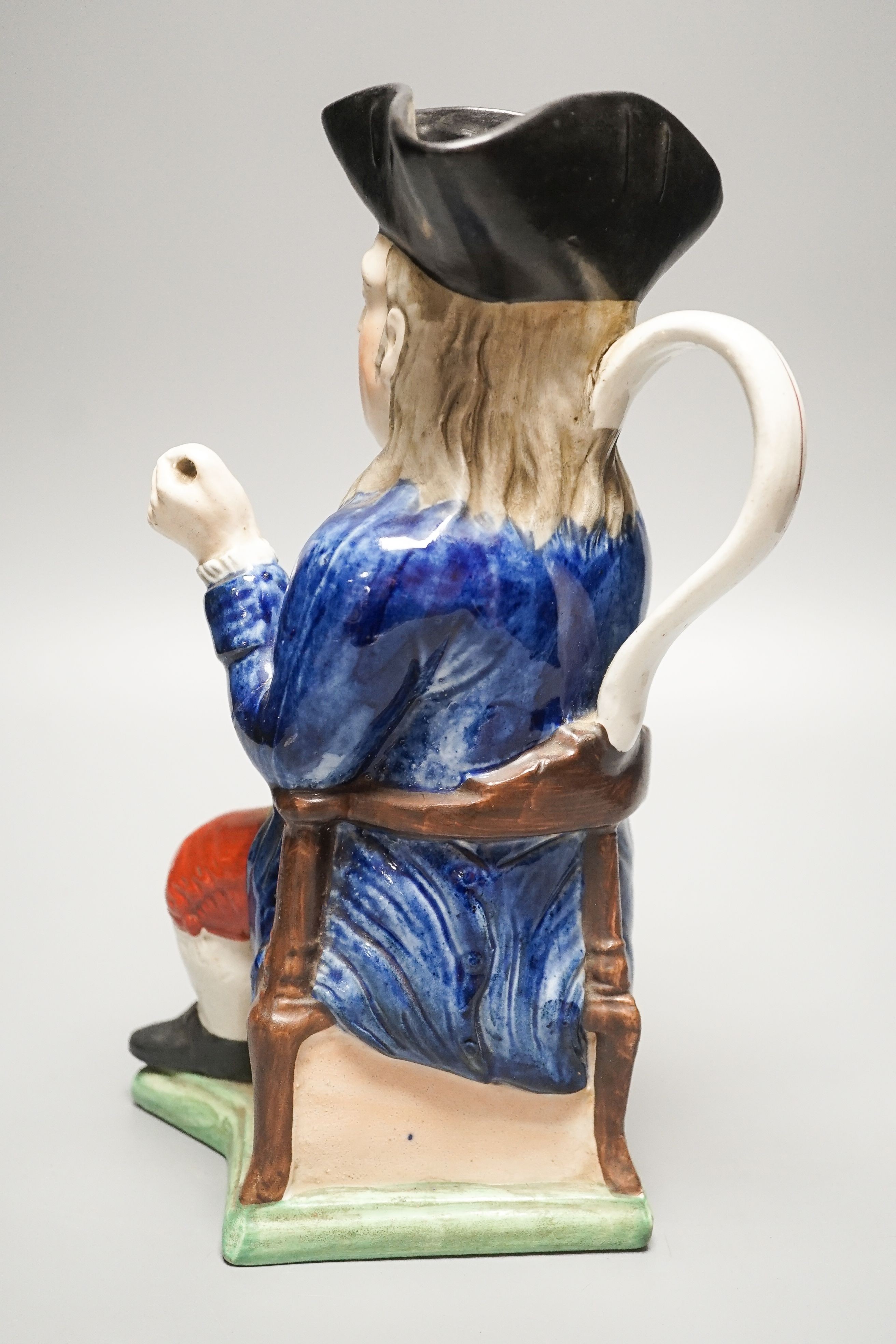 A William Kent Staffordshire ‘Squire’ Toby jug, c.1900, 28cm